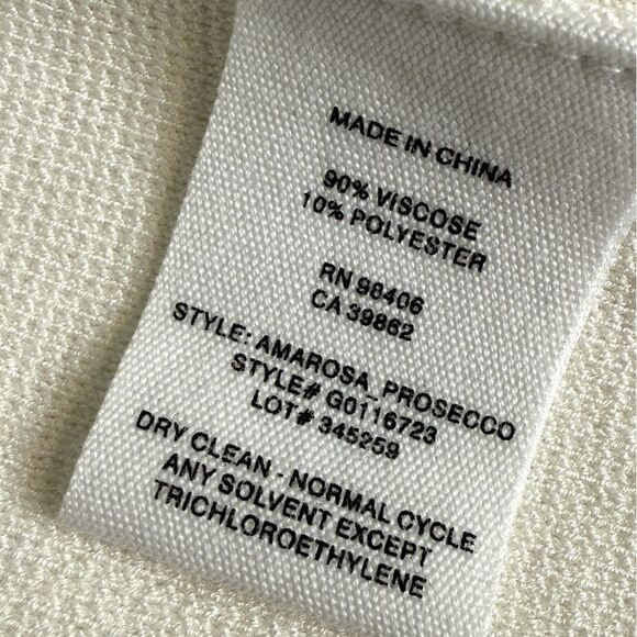 Theory White Open Front Cardigan Sweater L - Picture 4 of 8